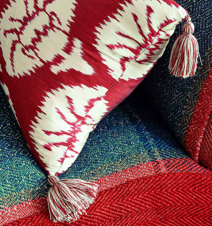 Ikat - Red Carnations