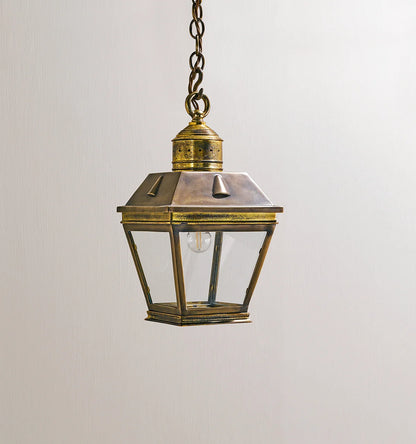 Wexford Hanging Lantern - Antique Brass / Gilt Detailing