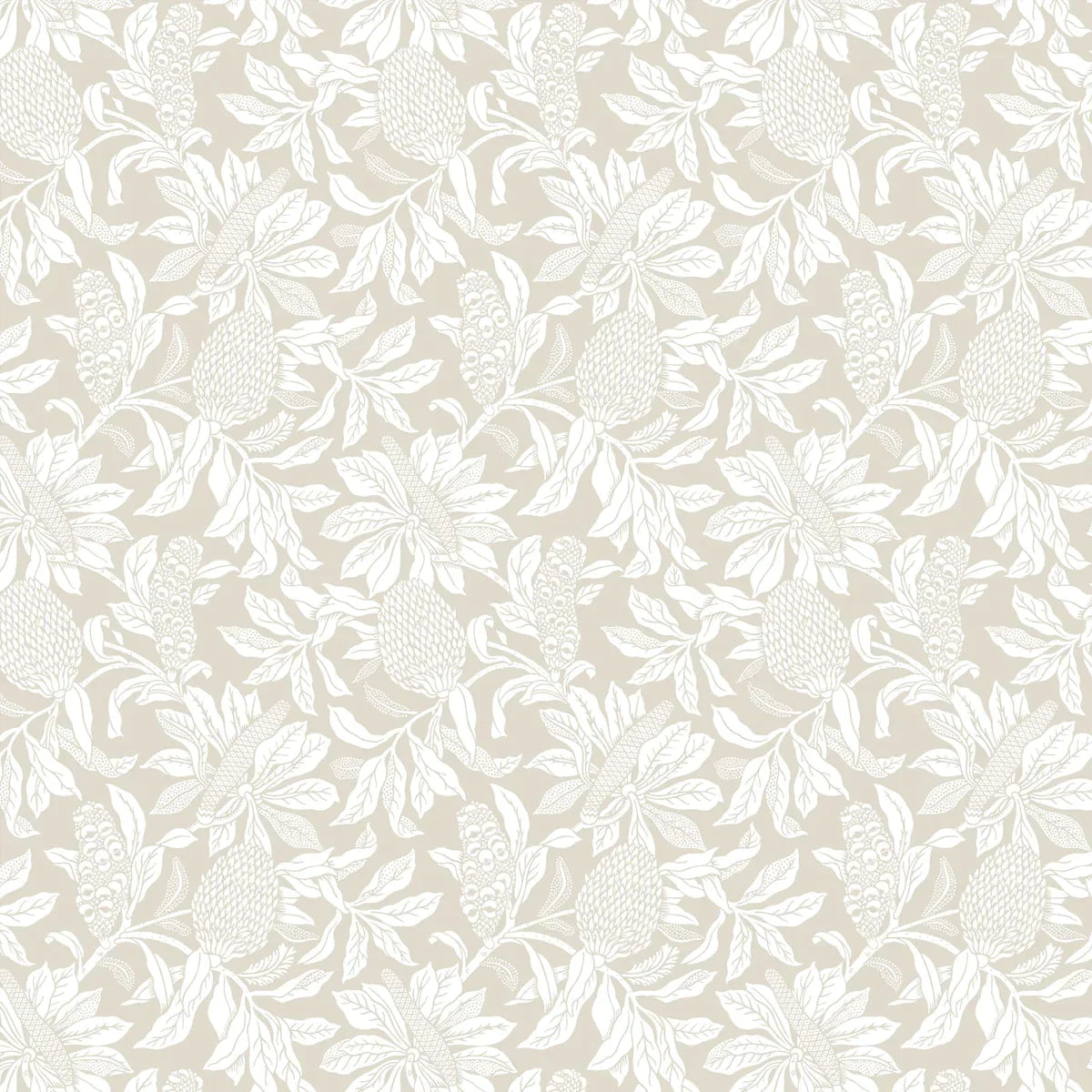 Banksia Wallpaper - Ecru