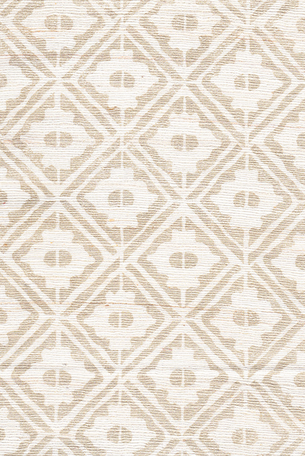 Berain - Sand on Off-White Silk