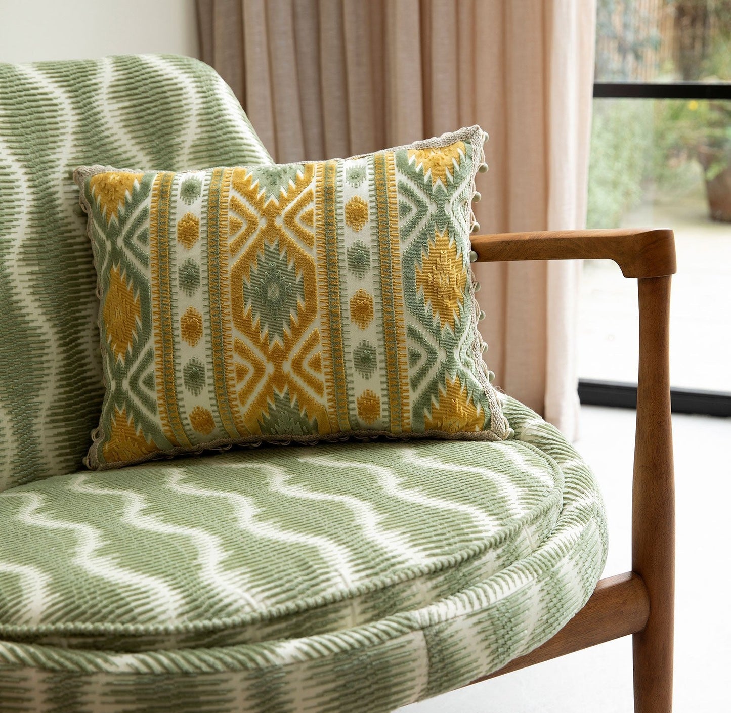 Ikat Wave - Almond