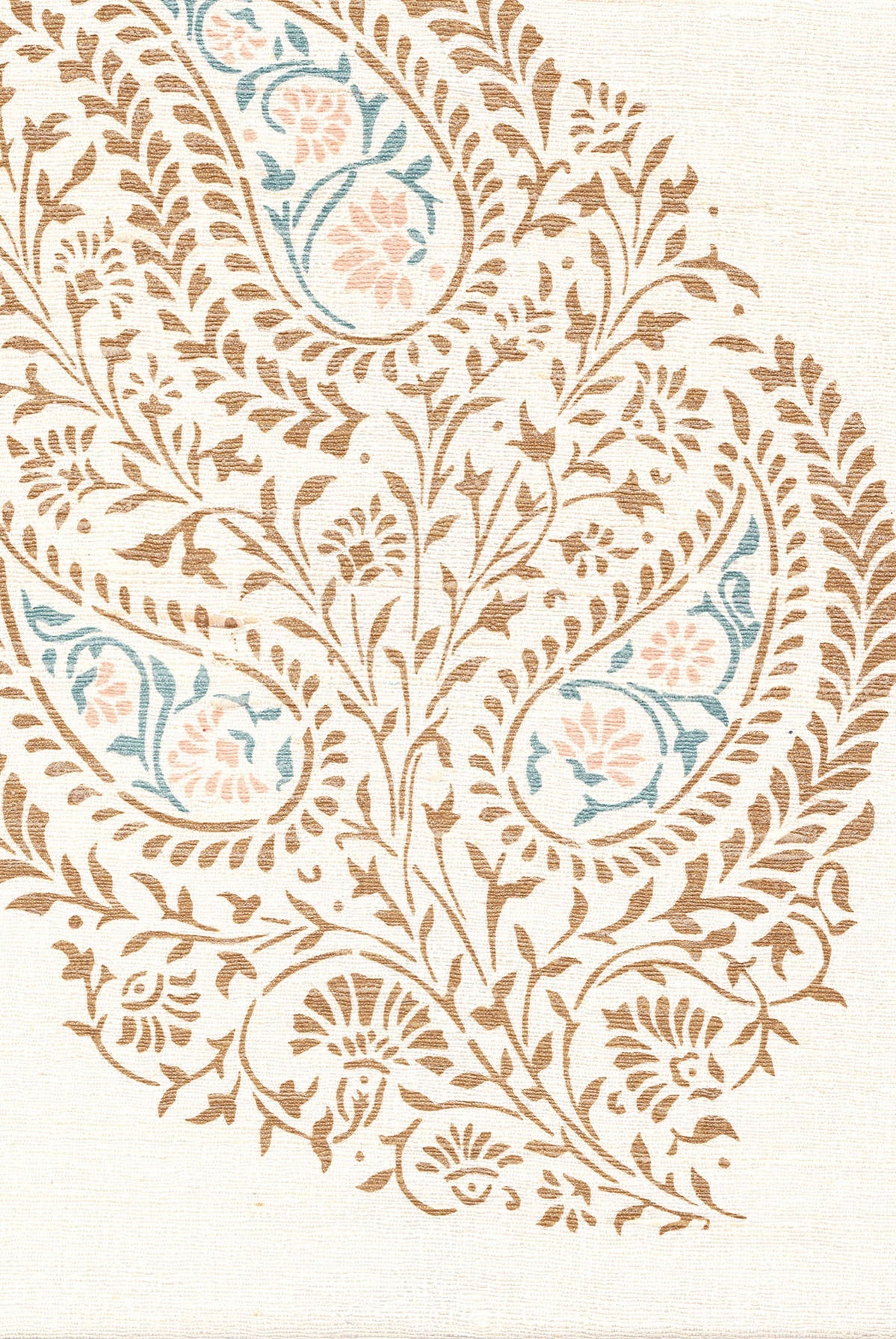 Dasara - Beige Multi on Off-White Silk