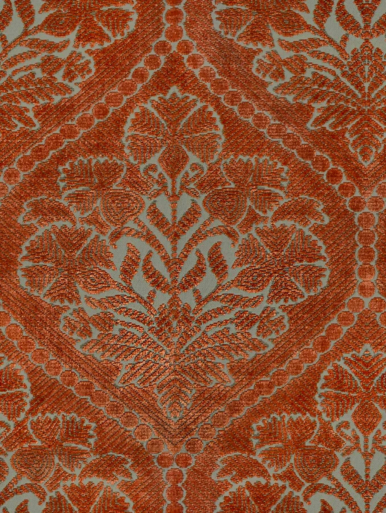 Mughal Silk Velvet - Cayenne